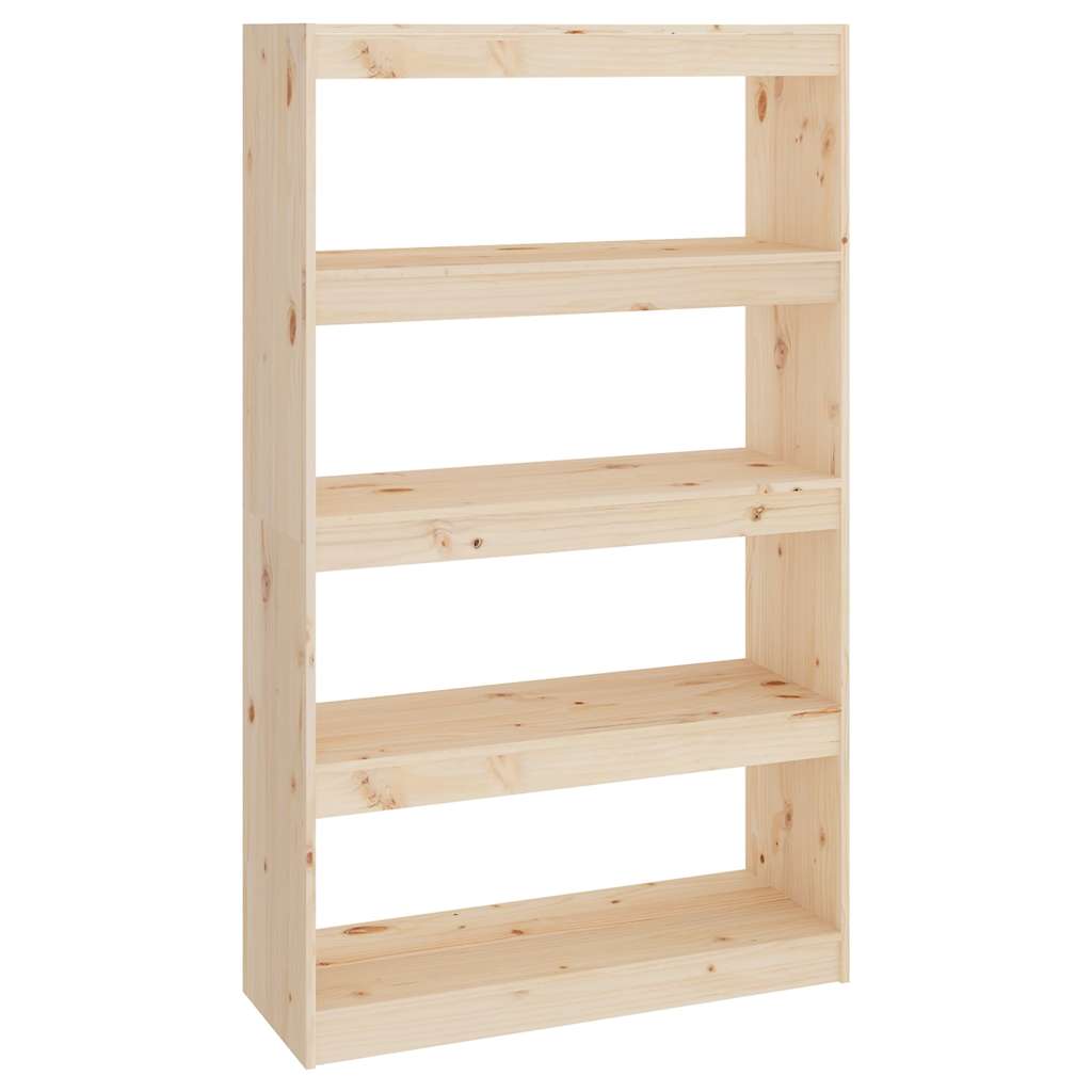 Βιβλιοθήκη/Διαχωριστικό Χώρου 80x30x135,5 εκ. Μασίφ Ξύλο Πεύκου