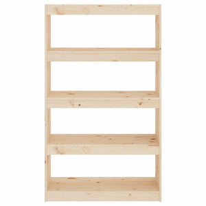 Βιβλιοθήκη/Διαχωριστικό Χώρου 80x30x135,5 εκ. Μασίφ Ξύλο Πεύκου