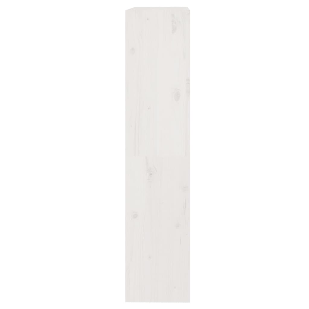 Βιβλιοθήκη/Διαχωριστικό Χώρου Λευκή 80x30x135,5 εκ. Μασίφ Πεύκο - Pakobazaar