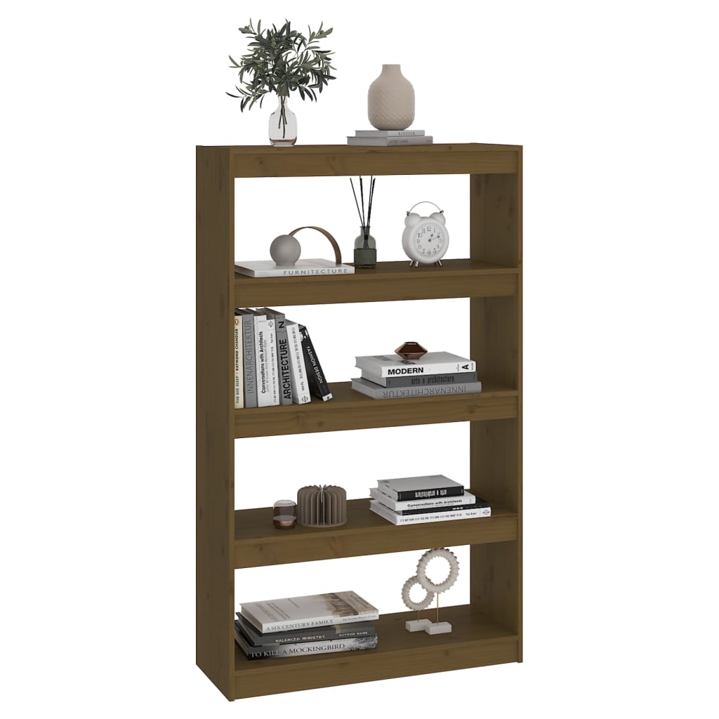 Βιβλιοθήκη/Διαχωριστικό Χώρου Μελί 80x30x135,5 εκ. Ξύλο Πεύκου