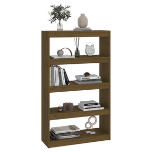 Βιβλιοθήκη/Διαχωριστικό Χώρου Μελί 80x30x135,5 εκ. Ξύλο Πεύκου