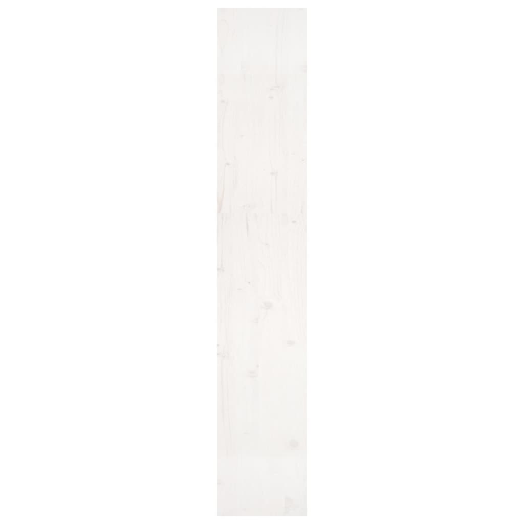 Βιβλιοθήκη/Διαχωριστικό Χώρου Λευκή 80x30x167,4 εκ. Μασίφ Πεύκο