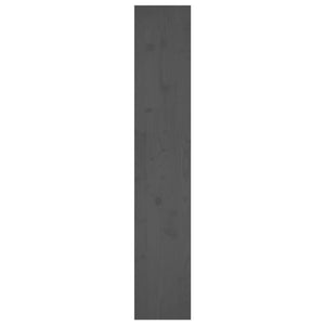 Βιβλιοθήκη/Διαχωριστικό Χώρου Γκρι 80x30x167,4 εκ. Μασίφ Πεύκο