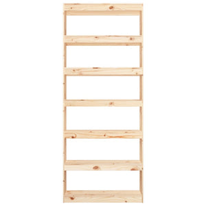 Βιβλιοθήκη/Διαχωριστικό Χώρου 80x30x199,5 εκ. Μασίφ Ξύλο Πεύκου - Pakobazaar