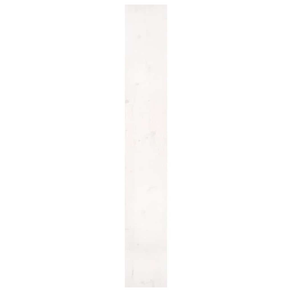 Βιβλιοθήκη/Διαχωριστικό Χώρου Λευκή 80x30x199,5 εκ. Μασίφ Πεύκο - Pakobazaar