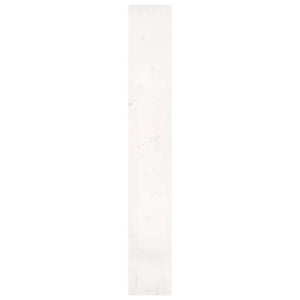 Βιβλιοθήκη/Διαχωριστικό Χώρου Λευκή 80x30x199,5 εκ. Μασίφ Πεύκο - Pakobazaar