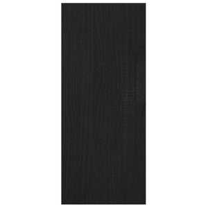Βιβλιοθήκη/Διαχωριστικό Χώρου Μαύρο 100x30x71,5 εκ. Ξύλο Πεύκου