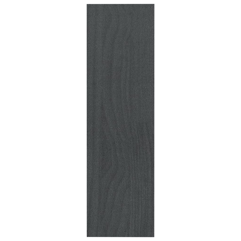 Βιβλιοθήκη/Διαχωριστικό Χώρου Γκρι 100x30x103 εκ. Ξύλο Πεύκου