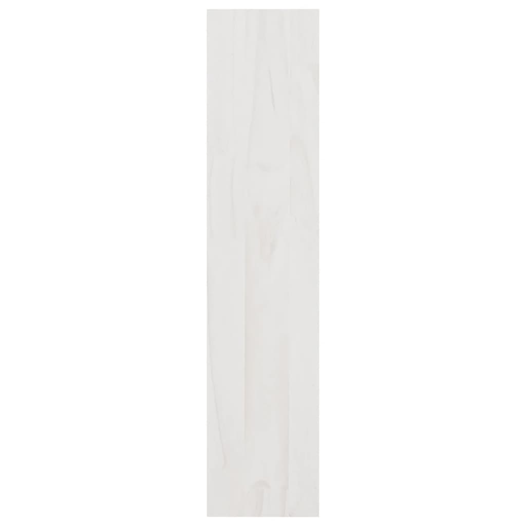 Βιβλιοθήκη/Διαχωριστικό Χώρου Λευκό 100x30x135,5 εκ Ξύλο Πεύκου