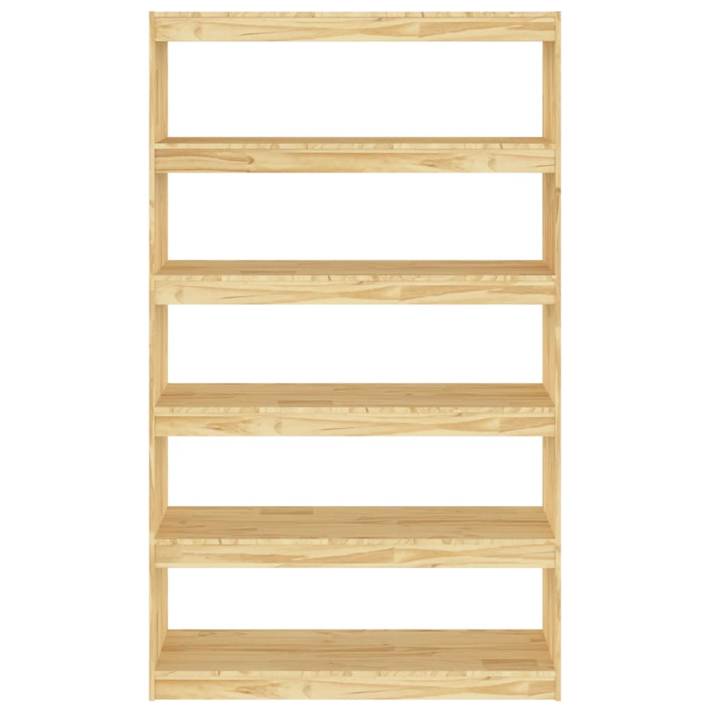 Βιβλιοθήκη/Διαχωριστικό Χώρου 100x30x167,5εκ. Μασίφ Ξύλο Πεύκου