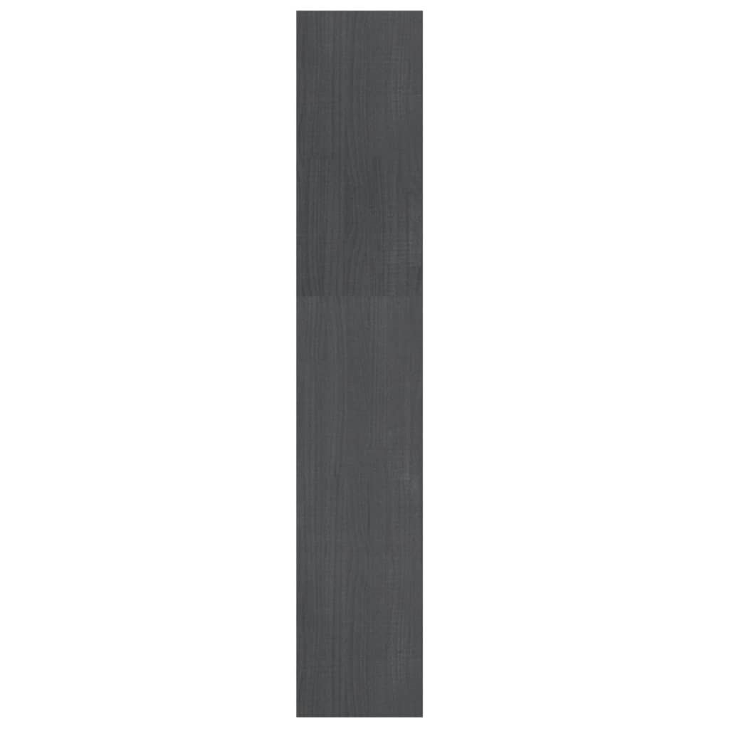 Βιβλιοθήκη/Διαχωριστικό Χώρου Γκρι 100x30x167,5 εκ. Ξύλο Πεύκου