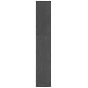 Βιβλιοθήκη/Διαχωριστικό Χώρου Γκρι 100x30x167,5 εκ. Ξύλο Πεύκου