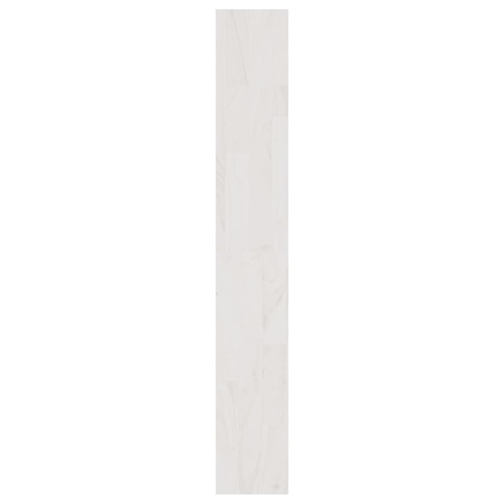Βιβλιοθήκη/Διαχωριστικό Χώρου Λευκό 100x30x200 εκ. Ξύλο Πεύκου