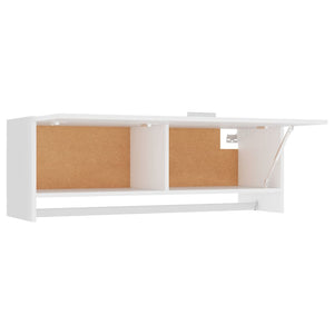 Ντουλάπα Λευκή 100 x 32,5 x 35 εκ. από Επεξ. Ξύλο - Pakobazaar
