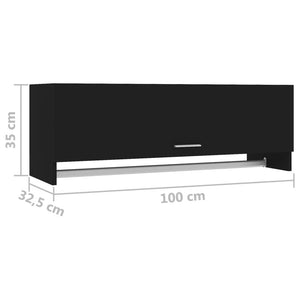Ντουλάπα Λευκή 100 x 32,5 x 35 εκ. από Επεξ. Ξύλο