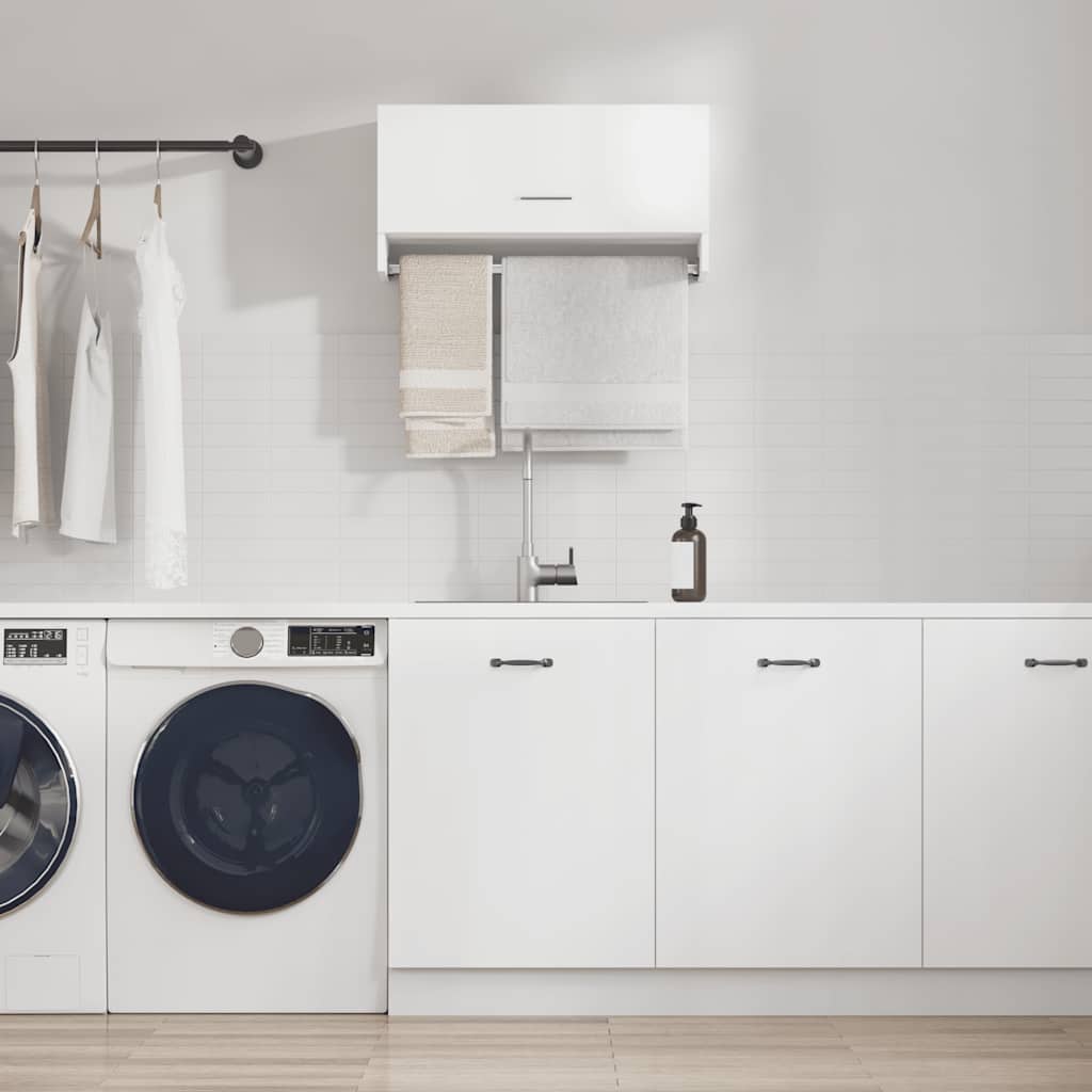 Ντουλάπα Λευκή 70 x 32,5 x 35 εκ. από Επεξ. Ξύλο - Pakobazaar