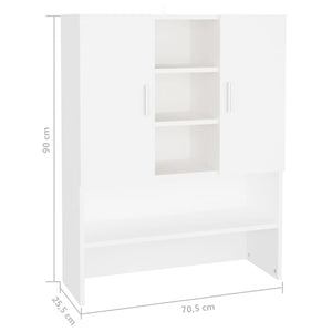 Ντουλάπι Πλυντηρίου Λευκό 70,5 x 25,5 x 90 εκ. - Pakobazaar
