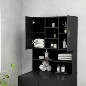 Ντουλάπι Πλυντηρίου Μαύρο 70,5 x 25,5 x 90 εκ. - Pakobazaar