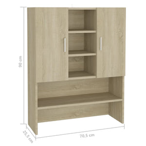 Ντουλάπι Πλυντηρίου Sonoma Δρυς 70,5 x 25,5 x 90 εκ. - Pakobazaar