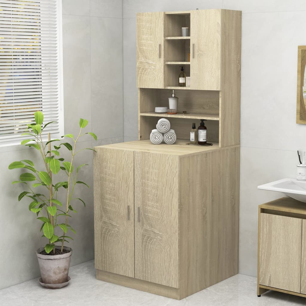 Ντουλάπι Πλυντηρίου Sonoma Δρυς 70,5 x 25,5 x 90 εκ. - Pakobazaar