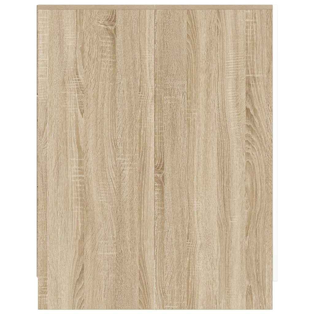Ντουλάπι Πλυντηρίου Λευκό / Sonoma Δρυς 71 x 71,5 x 91,5 εκ.