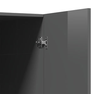 Ντουλάπι Πλυντηρίου Γυαλιστερό Γκρι 71 x 71,5 x 91,5 εκ.