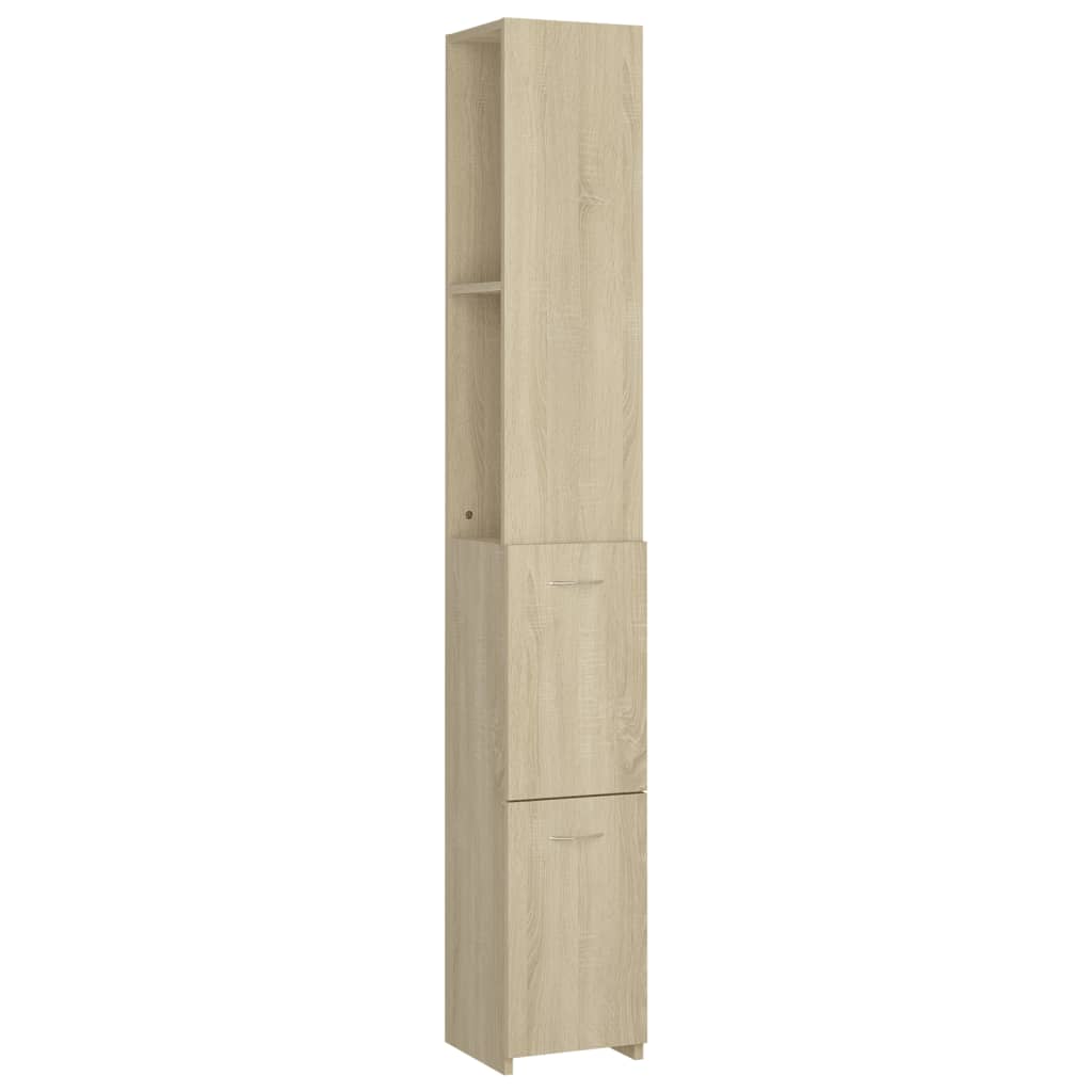 Ντουλάπι Μπάνιου Sonoma Δρυς 25x26,5x170 εκ. Επεξεργασμένο Ξύλο