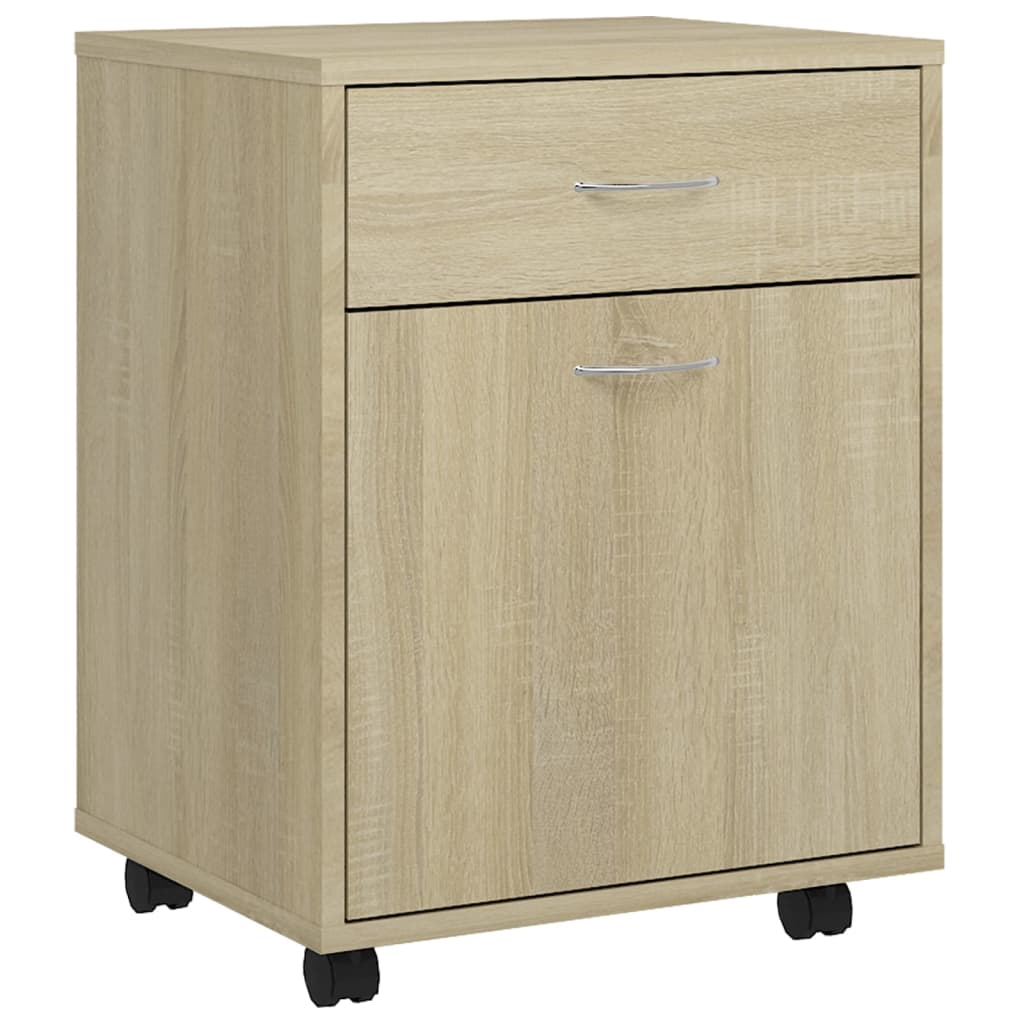 Ντουλάπι Τροχήλατο Sonoma Δρυς 45 x 38 x 54 εκ. από Επεξ. Ξύλο