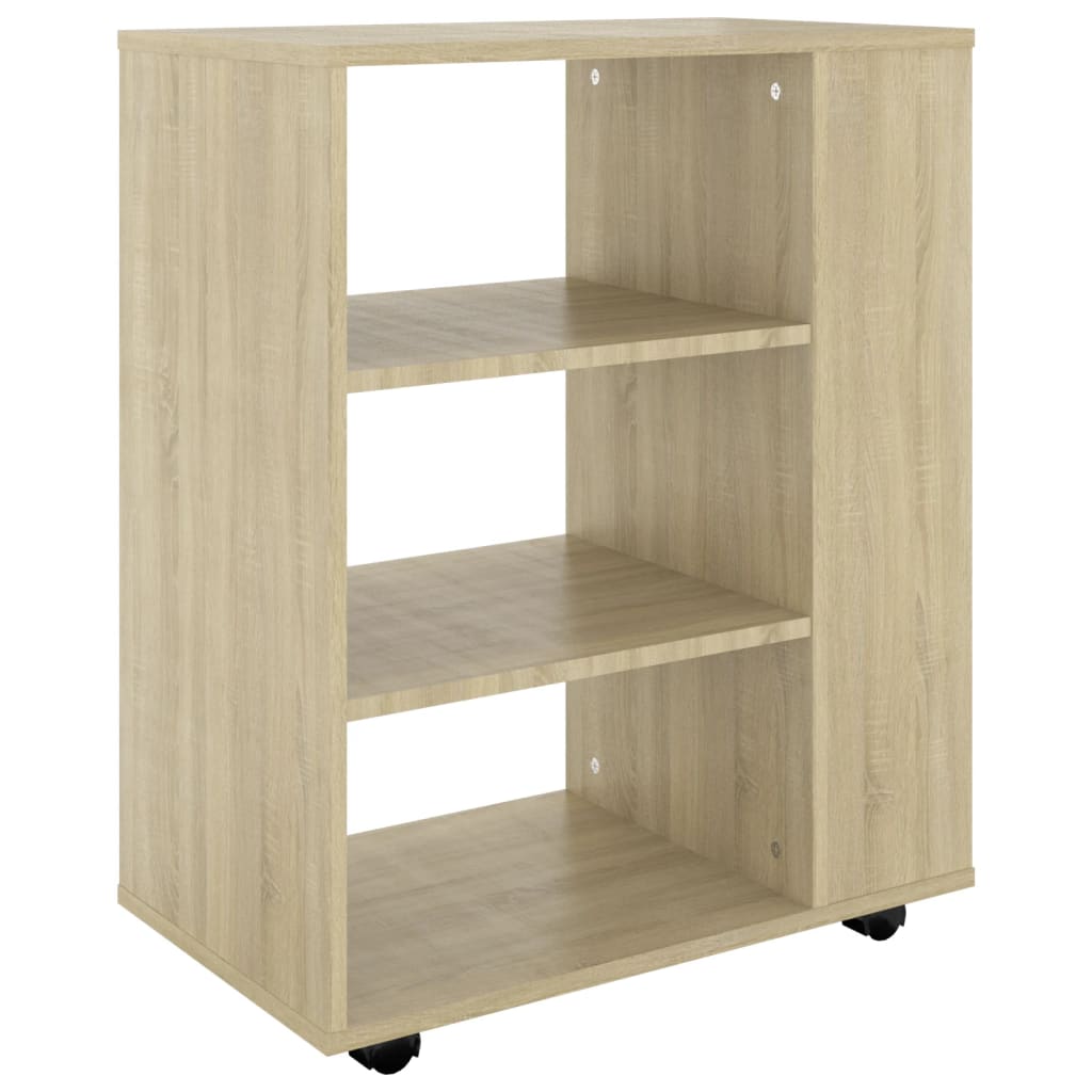 Ντουλάπι Τροχήλατο Sonoma Δρυς 60 x 35 x 75 εκ. από Επεξ. Ξύλο
