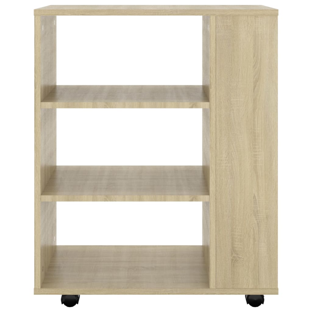 Ντουλάπι Τροχήλατο Sonoma Δρυς 60 x 35 x 75 εκ. από Επεξ. Ξύλο