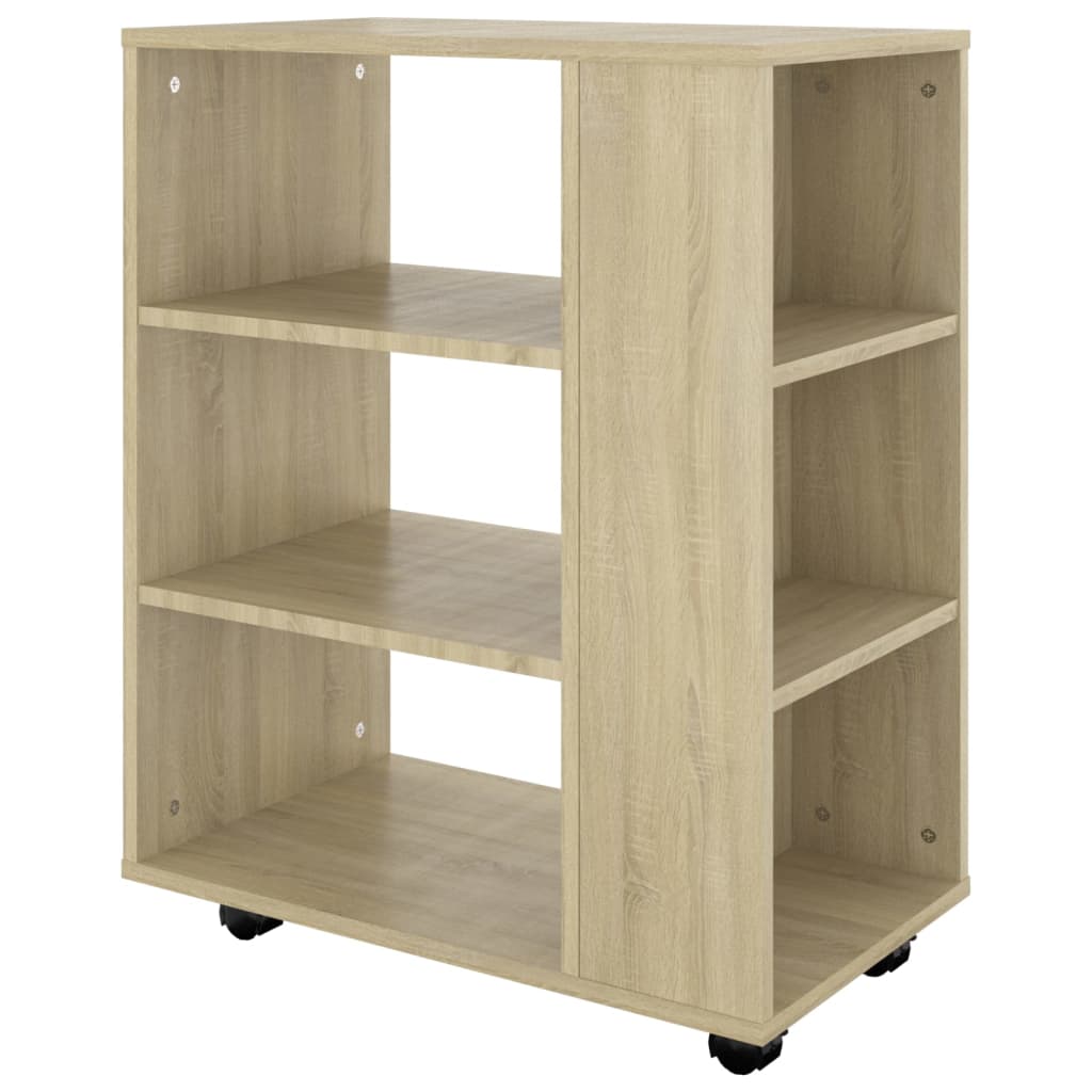 Ντουλάπι Τροχήλατο Sonoma Δρυς 60 x 35 x 75 εκ. από Επεξ. Ξύλο