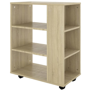 Ντουλάπι Τροχήλατο Sonoma Δρυς 60 x 35 x 75 εκ. από Επεξ. Ξύλο