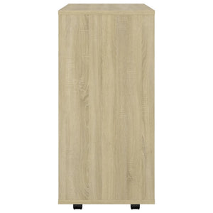 Ντουλάπι Τροχήλατο Sonoma Δρυς 60 x 35 x 75 εκ. από Επεξ. Ξύλο