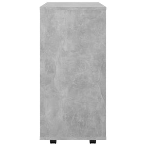 Ντουλάπι Τροχήλατο Γκρι Σκυρ. 60 x 35 x 75 εκ. από Επεξ. Ξύλο - Pakobazaar