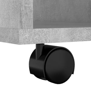 Ντουλάπι Τροχήλατο Γκρι Σκυρ. 60 x 35 x 75 εκ. από Επεξ. Ξύλο - Pakobazaar