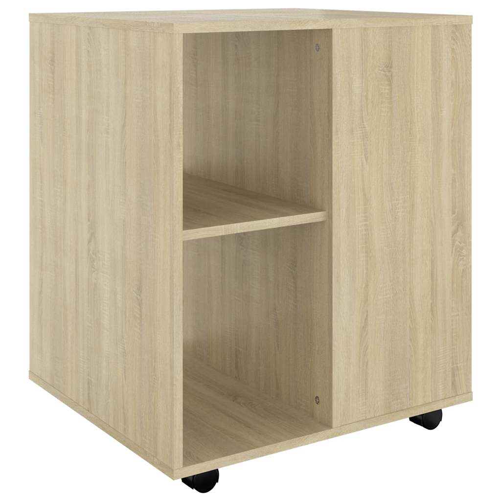 Ντουλάπι Τροχήλατο Sonoma Δρυς 60x53x72 εκ. Επεξ. Ξύλο