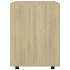 Ντουλάπι Τροχήλατο Sonoma Δρυς 60x53x72 εκ. Επεξ. Ξύλο