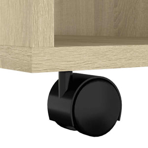Ντουλάπι Τροχήλατο Sonoma Δρυς 60x53x72 εκ. Επεξ. Ξύλο