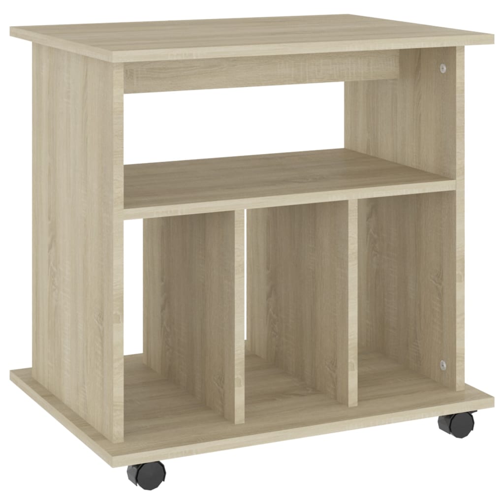 Ντουλάπι Τροχήλατο Sonoma Δρυς 60 x 45 x 60 εκ. από Επεξ. Ξύλο - Pakobazaar