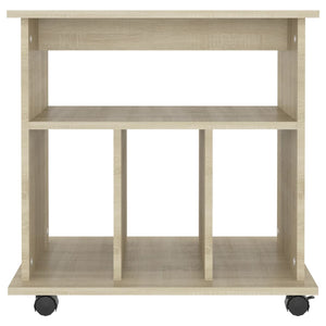 Ντουλάπι Τροχήλατο Sonoma Δρυς 60 x 45 x 60 εκ. από Επεξ. Ξύλο - Pakobazaar