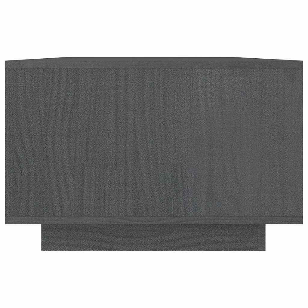 Τραπεζάκι Σαλονιού Γκρι 110x50x33,5 εκ. από Μασίφ Ξύλο Πεύκου