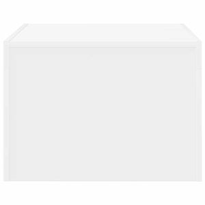 Τραπεζάκι Σαλονιού Λευκό 50x50x35 εκ. από Επεξεργασμένο Ξύλο - Pakobazaar