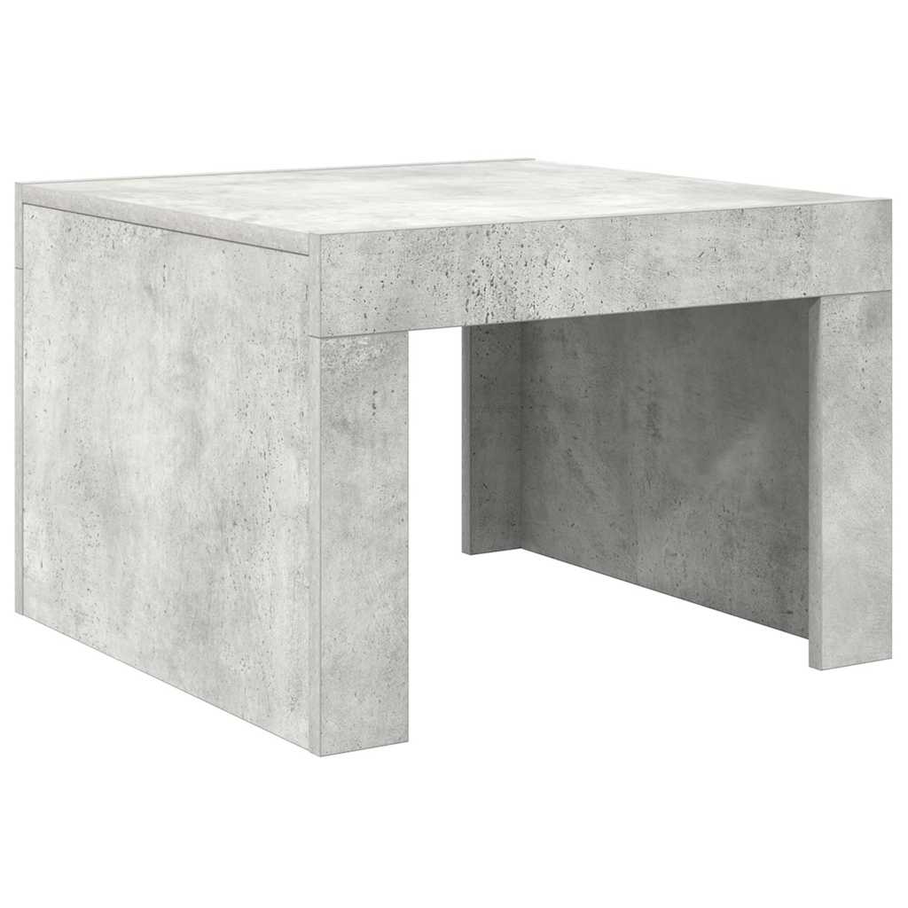 Τραπεζάκι Σαλονιού Γκρι Σκυρ. 50x50x35 εκ. Επεξεργασμένο Ξύλο - Pakobazaar