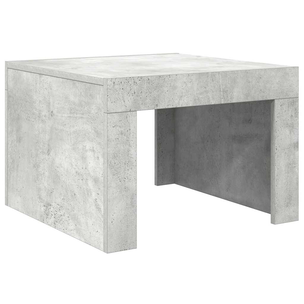 Τραπεζάκι Σαλονιού Γκρι Σκυρ. 50x50x35 εκ. Επεξεργασμένο Ξύλο - Pakobazaar