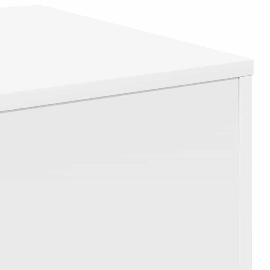 Βοηθητικά Τραπεζάκια 3 τεμ. Λευκά από Μηχανικά Ξύλινα - Pakobazaar