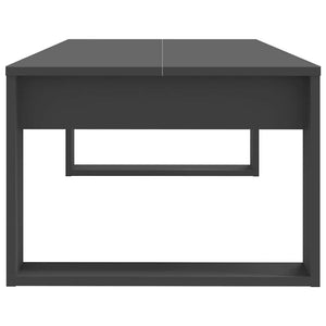 Τραπεζάκι Σαλονιού Γκρι 110 x 50 x 35 εκ. Επεξεργασμένο Ξύλο