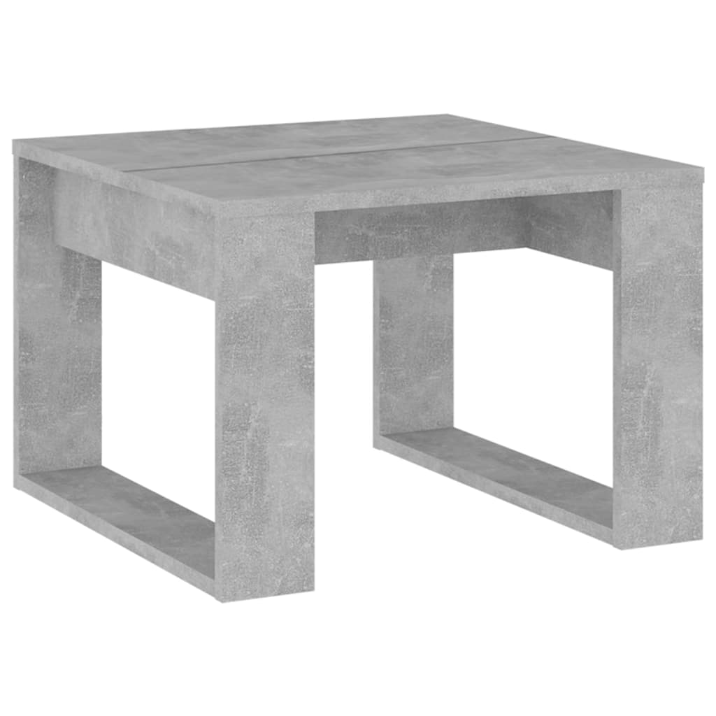 Τραπέζι Βοηθητικό Γκρι Σκυρ. 50 x 50 x 35 εκ. από Επεξ. Ξύλο - Pakobazaar