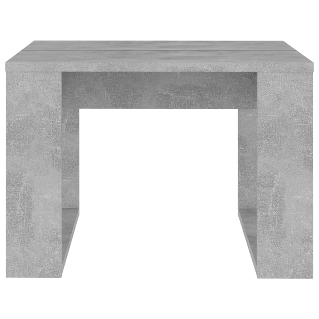 Τραπέζι Βοηθητικό Γκρι Σκυρ. 50 x 50 x 35 εκ. από Επεξ. Ξύλο - Pakobazaar