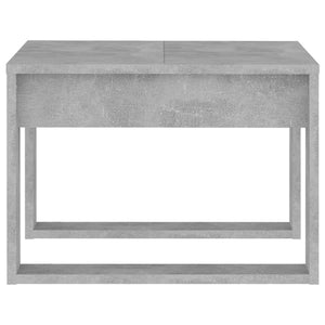 Τραπέζι Βοηθητικό Γκρι Σκυρ. 50 x 50 x 35 εκ. από Επεξ. Ξύλο - Pakobazaar
