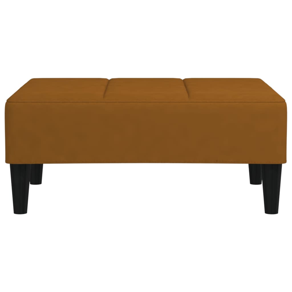 Υποπόδιο Καφέ 78 x 56 x 32 εκ. Βελούδινο - Pakobazaar